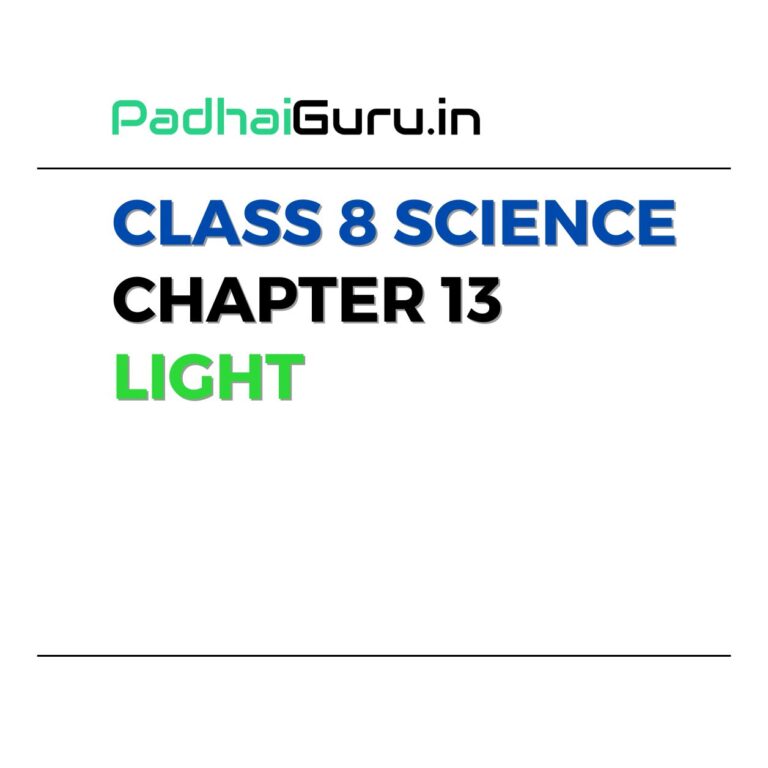 Class 8 Science Chapter 13 Light