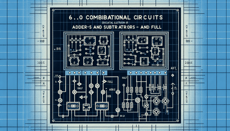 6.0 Combinational Circuits: Adders and Subtractors (Half and Full)